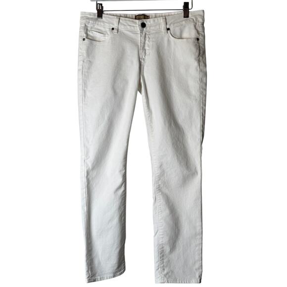 Paige Roxbury Crop White Jeans Size 30 - Picture 2 of 7
